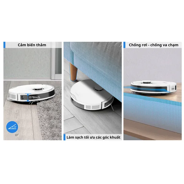 Robot Hút Bụi Lau Nhà 8 Trong 1 Shimono LS68W Max