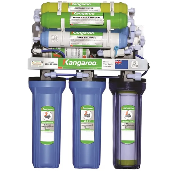 Máy lọc nước R.O Kangaroo KG108A VTU Xanh 8 lõi