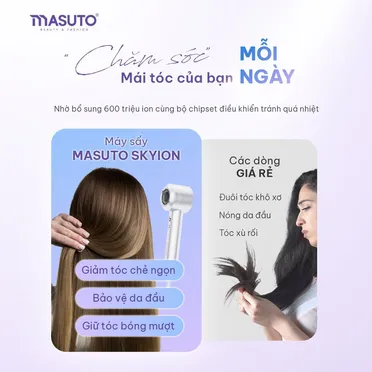 Máy Sấy Tóc Ion Âm Tốc Độ Cao Skylon Masuto MSDryOne 4