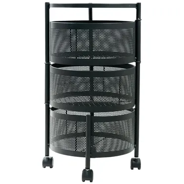 Kệ Xoay Tròn Kim Loại ECORS01A 3 Tầng