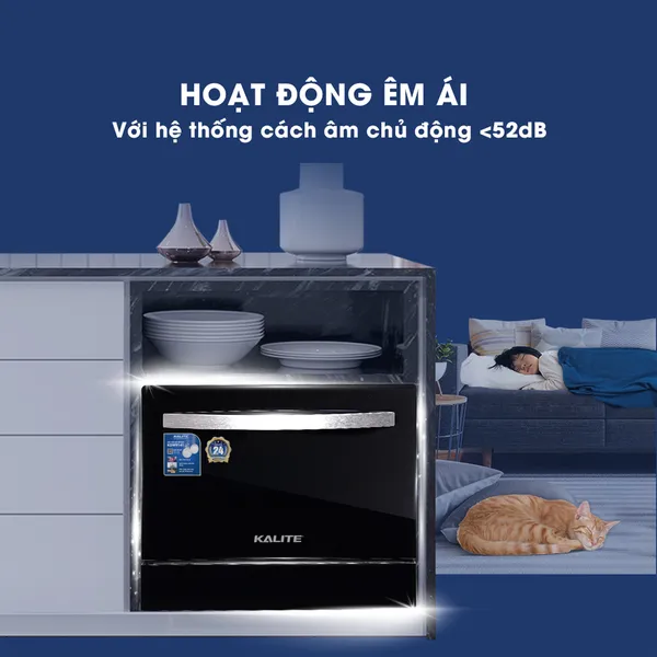 Máy Rửa Bát 6 Bộ Kalite KDW9141