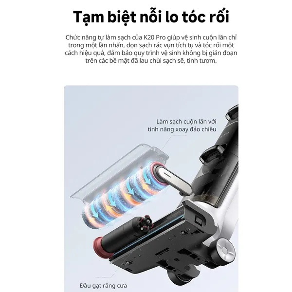 Máy Hút Bụi Lau Sàn Khô Và Ướt Đa Năng Dreame Mova K20 Pro