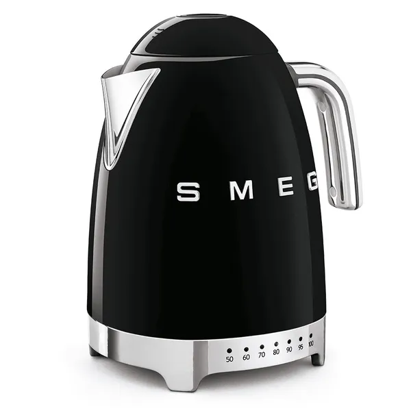 Ấm Đun Siêu Tốc Có Nhiệt Độ Smeg KLF04BLEU Màu Đen