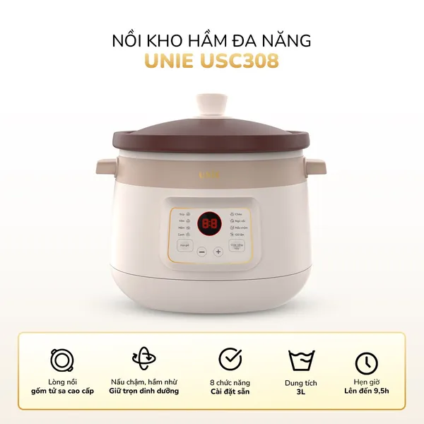 Nồi Kho Hầm Chuyên Dụng Unie USC308 3 Lít