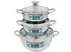 Bộ Nồi Bầu Inox 430 Đáy Từ TF03