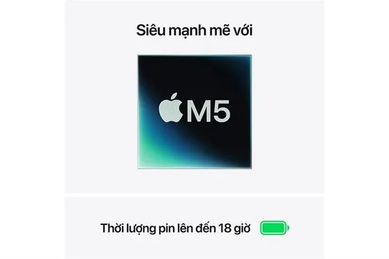 Laptop MacBook Air 13 inch M5 (16GB+512GB) Xanh Da Trời 1