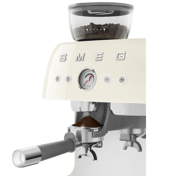 Máy Pha Cà Phê Tích Hợp Xay Smeg EGF03CREU Màu Kem