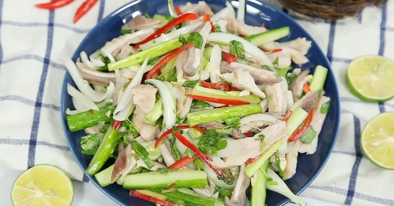 Cách làm gỏi dưa leo bao tử thanh mát cho ngày hè