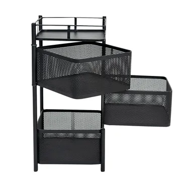 Kệ Xoay Vuông Kim Loại ECORS03B 3 Tầng