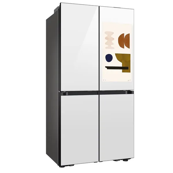 Tủ Lạnh Samsung Inverter 636 Lít Bespoke RF65DB990012SV Trắng Thạch Anh