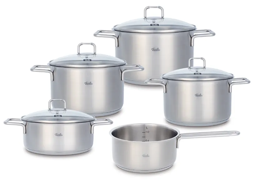 Bộ Nồi Fissler SatiTherm 5 Món Nắp Kính