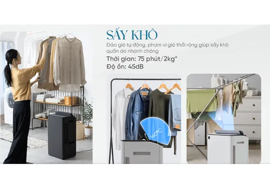 Máy Lọc Không Khí Có Chức Năng Hút Ẩm Sharp DW-T30FV-W - Xuất Xứ Thái Lan 7