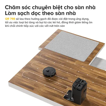 Robot Hút Bụi Lau Nhà Roborock QR 798 - Đen 15