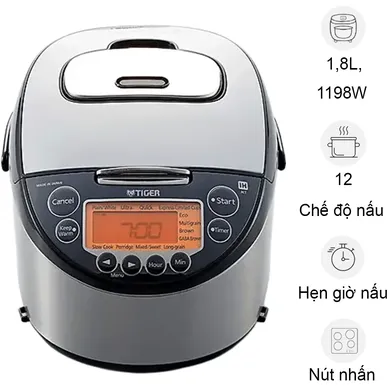 Nồi Cơm Điện Cao Tần Tiger JKT-D18V-SK 1.8 Lít - Nhật Bản