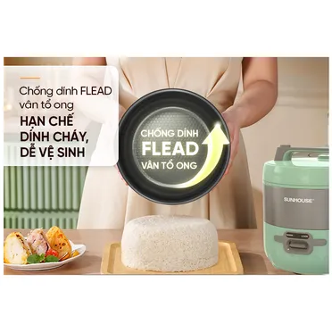 Nồi Cơm Điện Sunhouse SHD8604 1.8 Lít 8