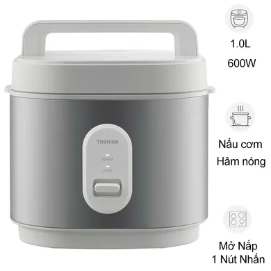 Nồi Cơm Điện Nắp Gài Toshiba RC-10JRUVN(W) 1 Lít
