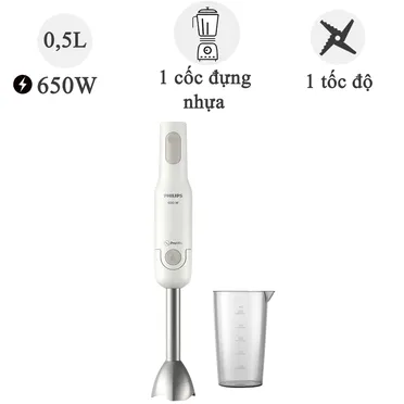 Máy xay sinh tố cầm tay Philips HR2534/00 650W