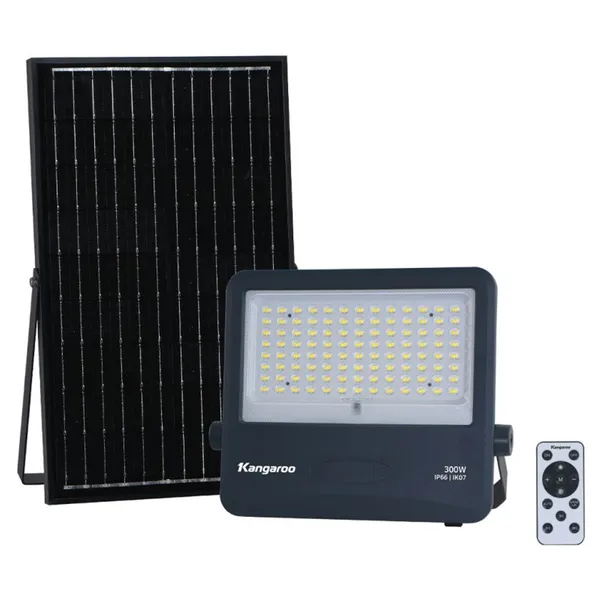 Đèn LED Pha Năng Lượng Mặt Trời Kangaroo KG-FLSLPH-300W2400