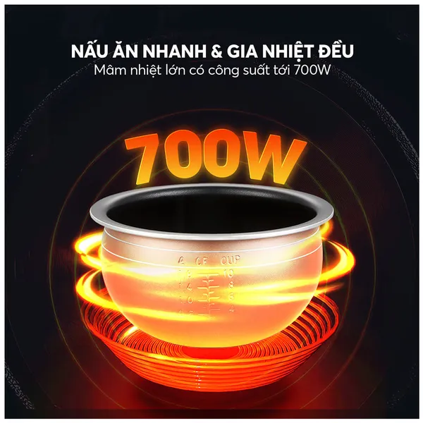 Nồi Cơm Điện Elmich RCE-9129 1.8 Lít