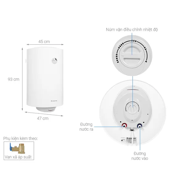 Máy Nước Nóng Gián Tiếp Ariston PRO R 100 V 2.5 FE 100 Lít