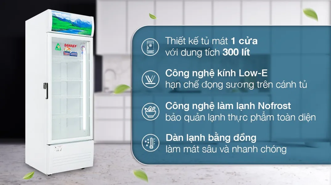Tủ Mát Sanaky 300 Lít VH-3089K