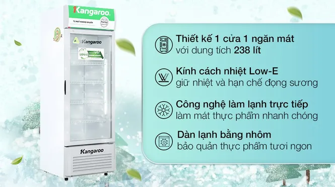 Tủ Mát Kangaroo 238 Lít KG298AT 0