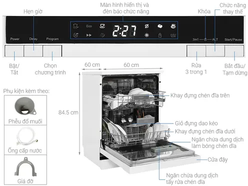 Máy Rửa Chén Galanz GR12462T 8