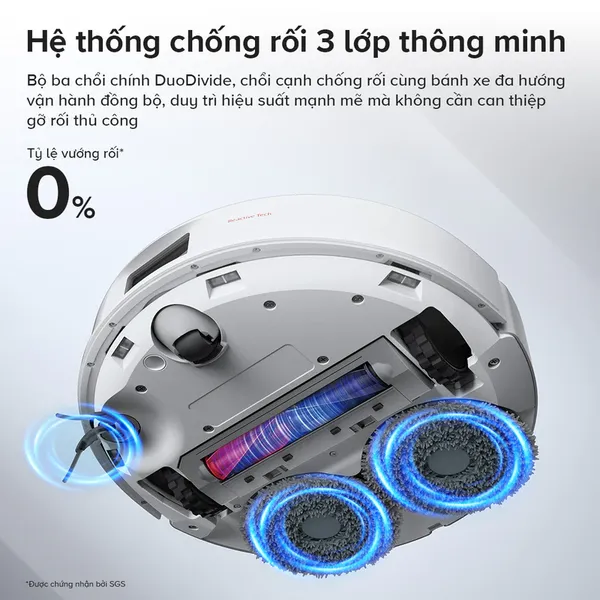 Robot Hút Bụi Lau Nhà Roborock Qrevo C Pro - Trắng