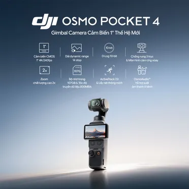Camera Kỹ Thuật Số DJI Osmo Pocket 4 Creator Combo 3