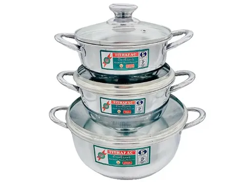 Bộ Nồi Bầu Inox 430 Đáy Từ TF03