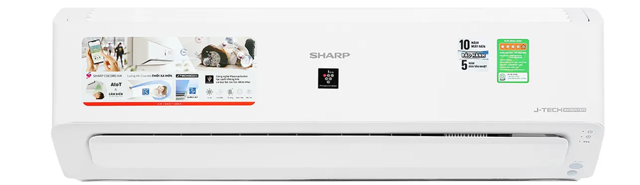 Máy Lạnh Sharp Inverter 1.5 HP AH-XP13YHW/AU-X13YHW
