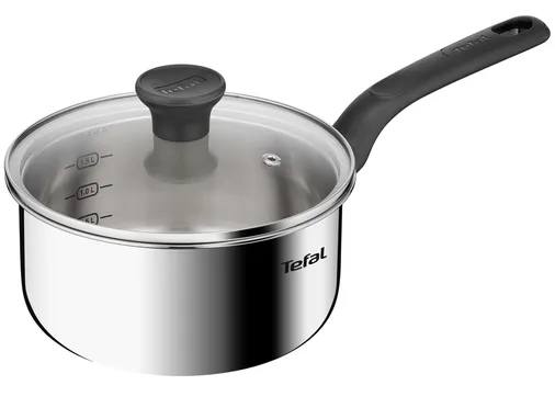 Quánh Inox Liền Khối Có Nắp Tefal Starter E3252395 - 18cm 0