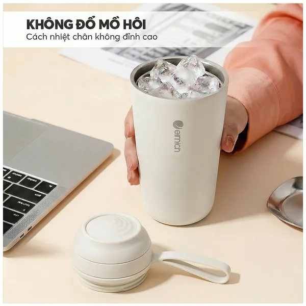 Cốc Giữ Nhiệt Inox 316 Elmich EL8305WH 450ml