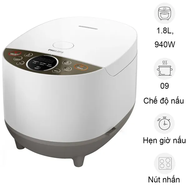 Nồi Cơm Điện Philips HD4515 1.8 Lít