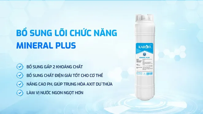 Máy Lọc Nước Nóng Nguội Lạnh Karofi KAD-M29 Màng RO Mỹ 100 GPD - 11 Lõi 15