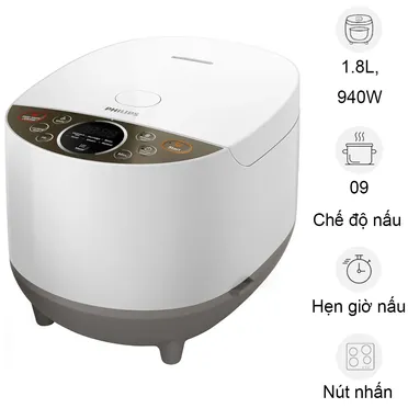 Nồi Cơm Điện Philips HD4515 1.8 Lít