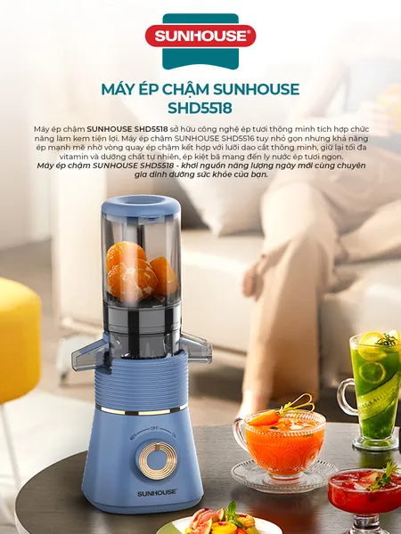 Máy Ép Chậm Sunhouse SHD5518
