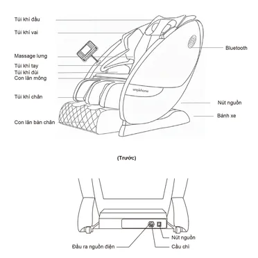 Ghế Massage Simplehome 898-A19 4