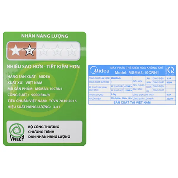 Máy lạnh Midea 1 Hp MSMA3-10CRN1