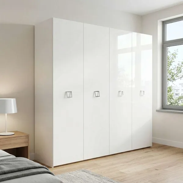 Tủ Áo 4 Cửa Morgan CP1104W1-V36FWH 2.4M