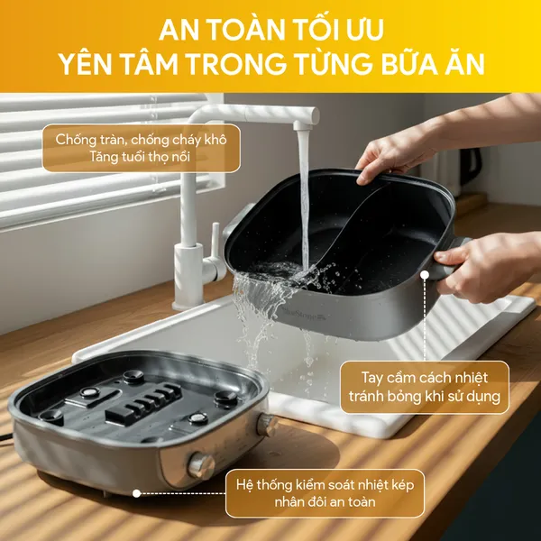 Nồi Lẩu Điện Đa Năng BlueStone MPB-7257 5 Lít
