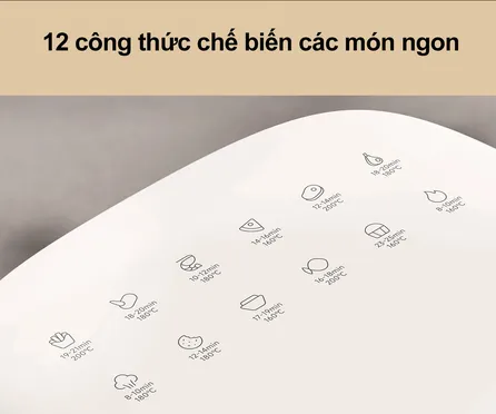 Nồi Chiên Không Dầu Xiaomi Air Fryer Essential EU (BHR8588EU) 6 Lít 12