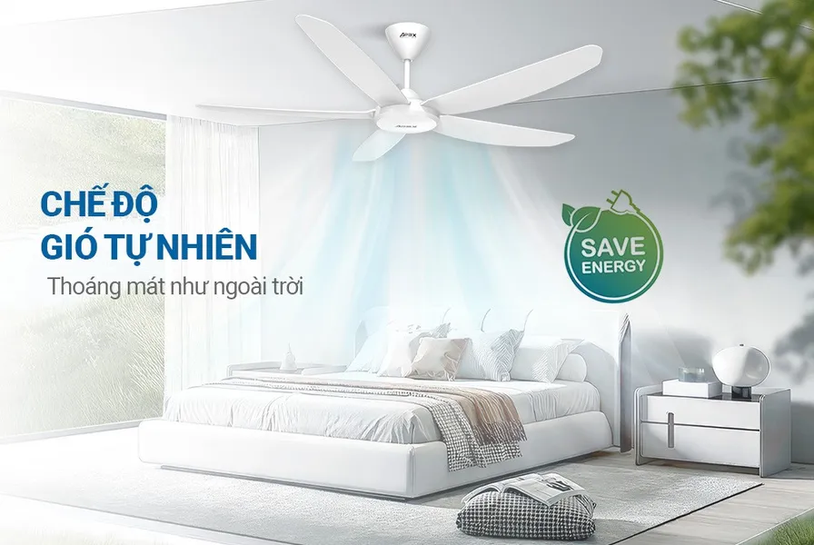 Quạt Trần 5 Cánh Sunhouse Apex APF7668W 60W