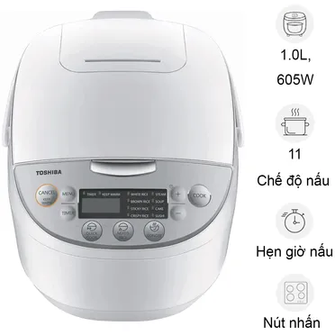 Nồi Cơm Điện Tử Toshiba RC-10DH2PV(W) 1 Lít