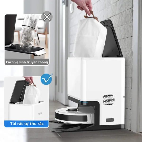 Robot Hút Bụi Lau Nhà 8 Trong 1 Shimono LS68W Max