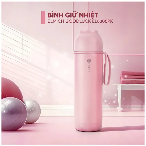 Bình Giữ Nhiệt Inox 316 Elmich EL8306PK 500ml