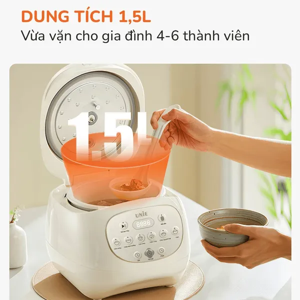 Nồi Cơm Điện Tử Unie URC815 1.5 Lít