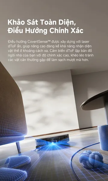 Robot Hút Bụi Lau Nhà Mova S70 Roller