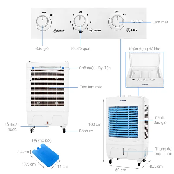 Quạt Điều Hòa Daikiosan DKA-04500A