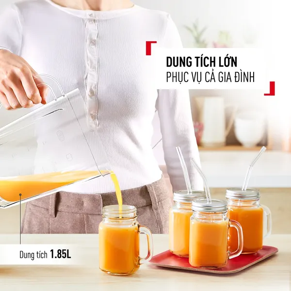 Máy Xay Sinh Tố Tefal Blendforce Essential BL4118T0 450W